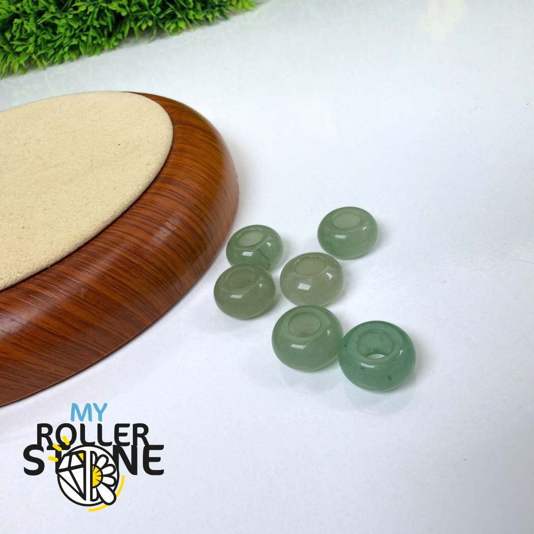 Perle Aventurine grand trou (Deux tailles)