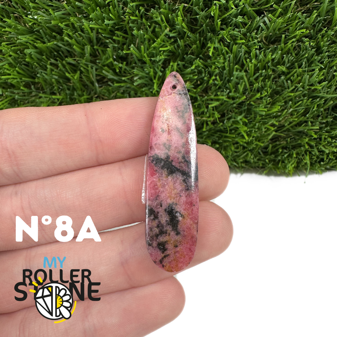 Pendentif Percé Rhodonite Austalienne Goutte