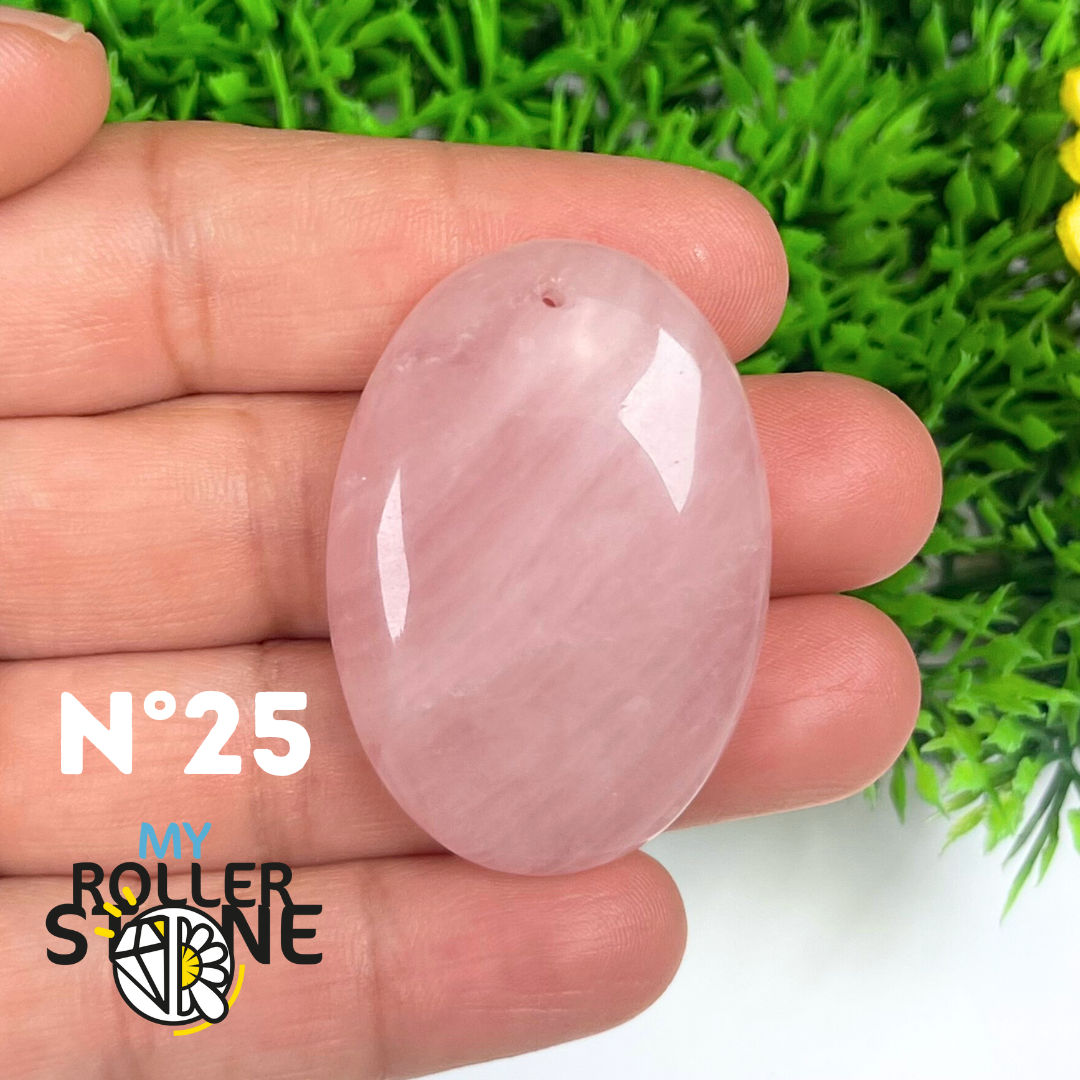 Pendentif Quartz rose percé