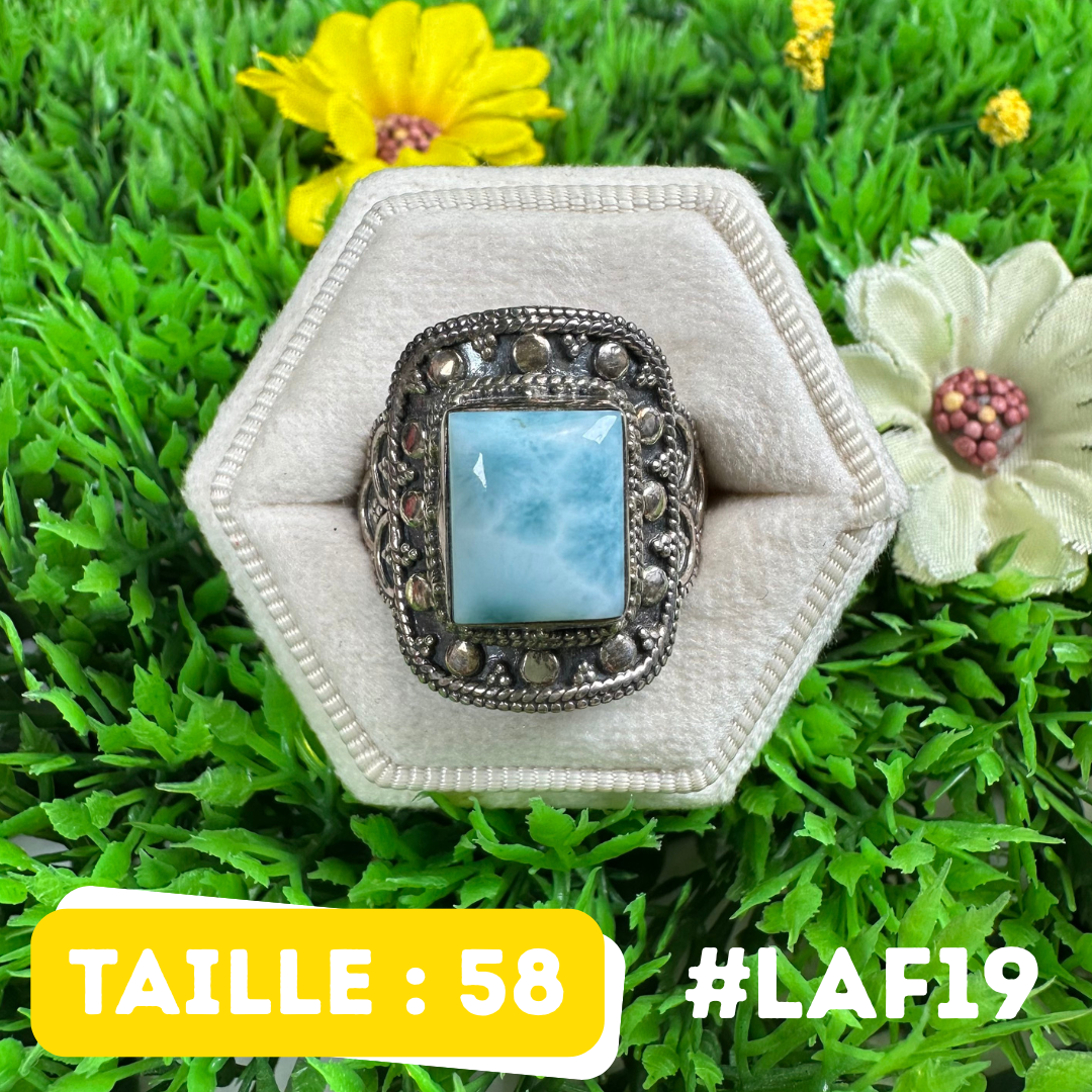 Bague Argent 925 Larimar #LAF19