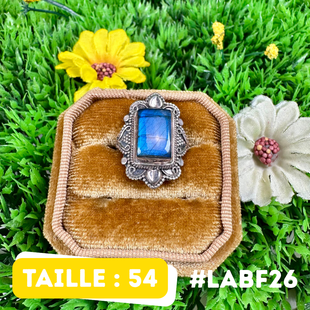 Bague Labradorite Bluefire #LABF26