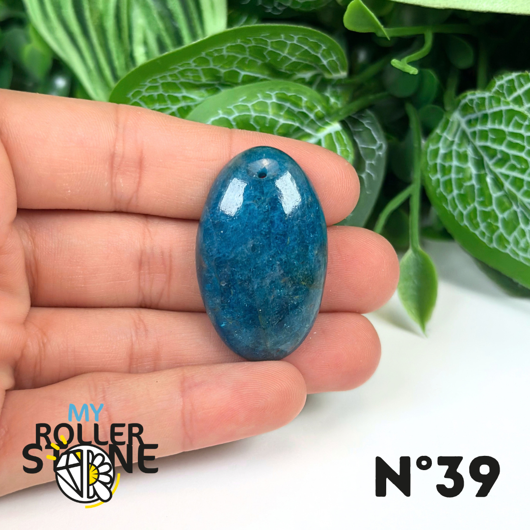 Pendentif Apatite bleue 5A