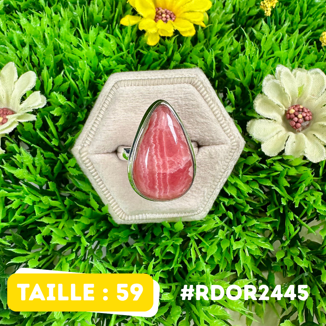 Bague Rhodochrosite Argent 925 #RDOR2445