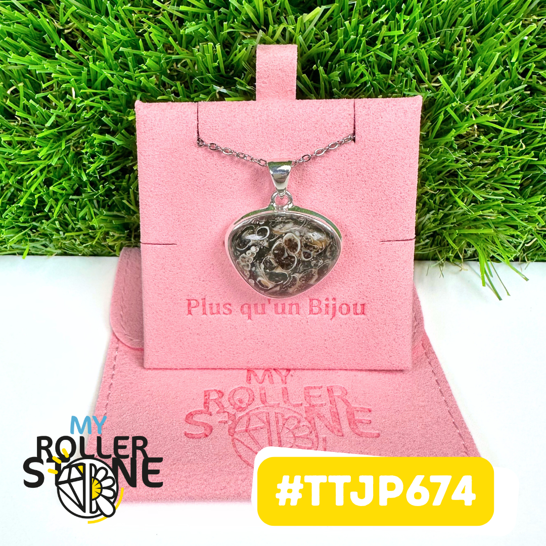 Pendentifs en Jaspe Turritella Argent925 #TTJP674