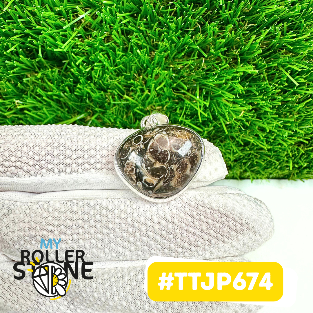 Pendentifs en Jaspe Turritella Argent925 #TTJP674