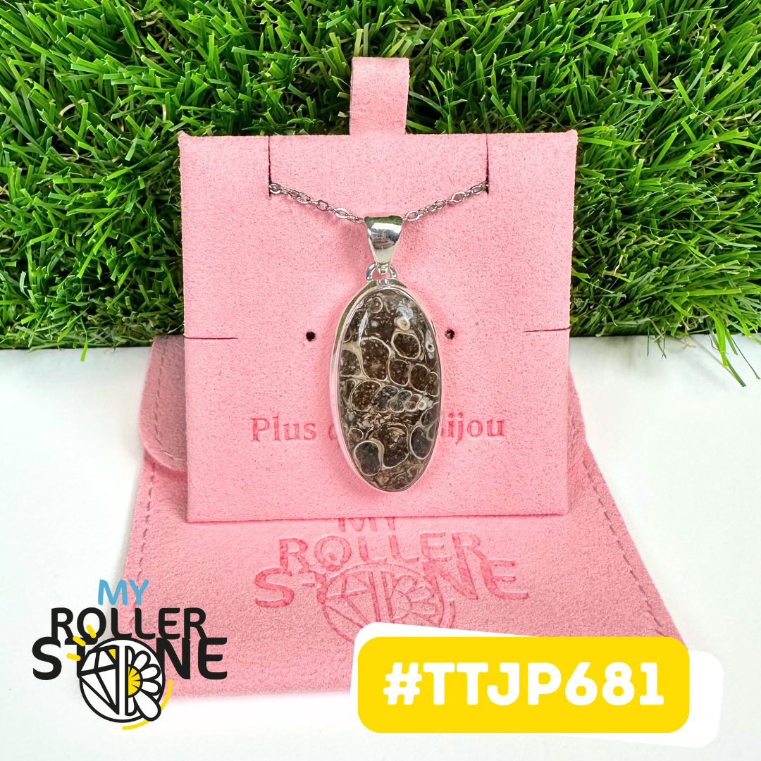 Pendentifs en Jaspe Turritella Argent925 #TTJP681