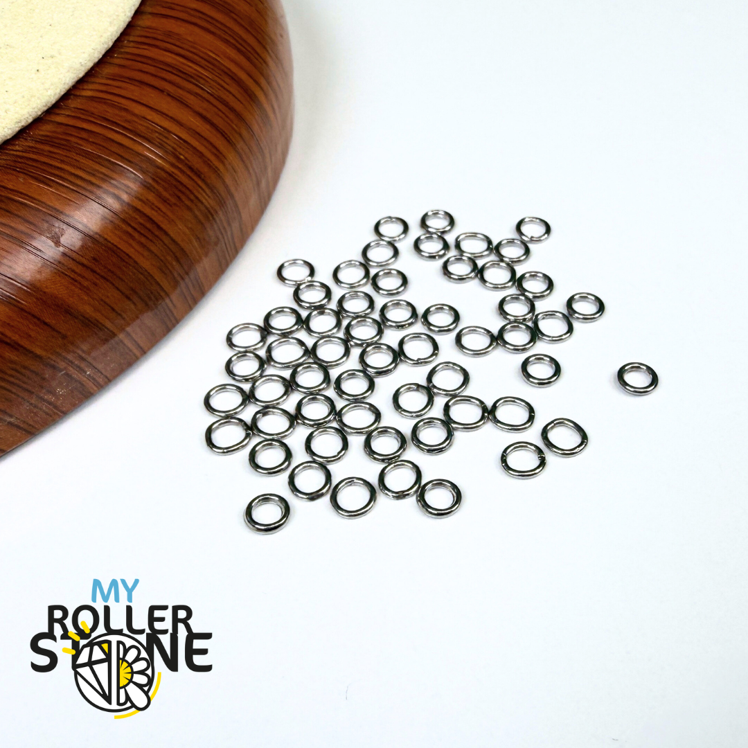 Anneaux Ronds Fermés en Acier Inoxydable (Lot de 50)