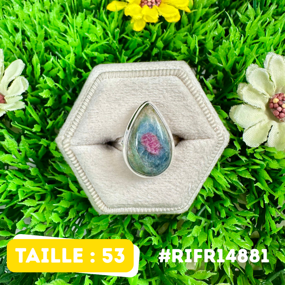 Bague Rubis Fuchsite Argent 925 #RIFR1481