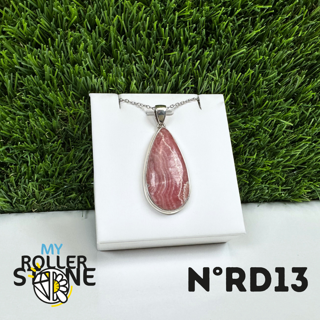 Pendentif Argent Rhodochrosite #13