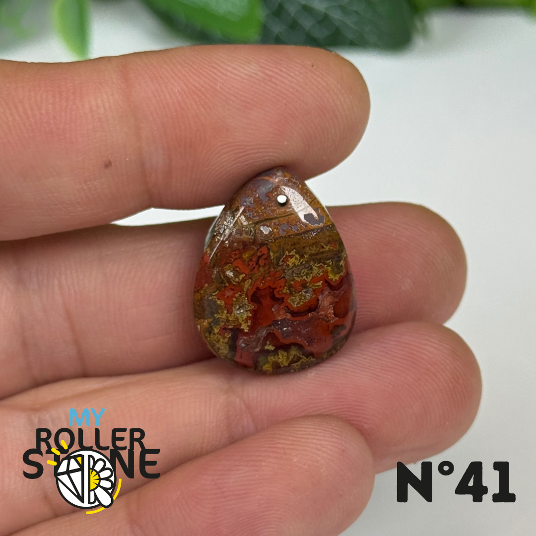 Pendentif Agate Marocaine 5A percé