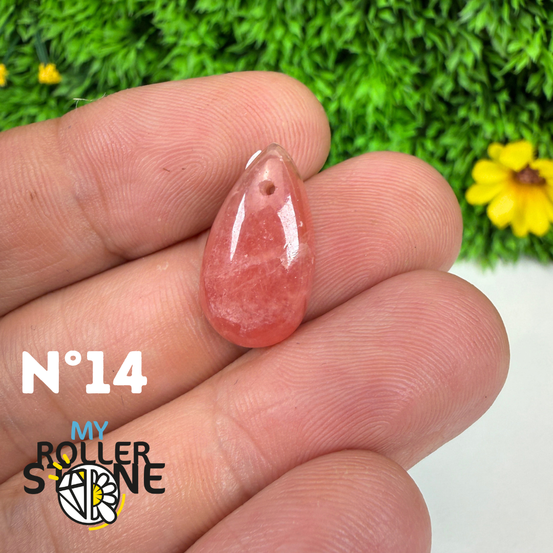 Pendentif percé Rhodochrosite Qualité gemme