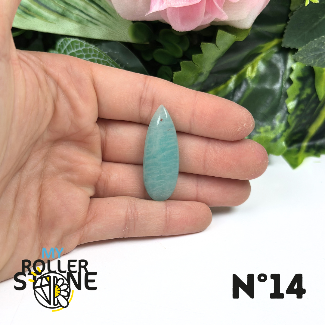 Pendentif Amazonite Brésil 5A