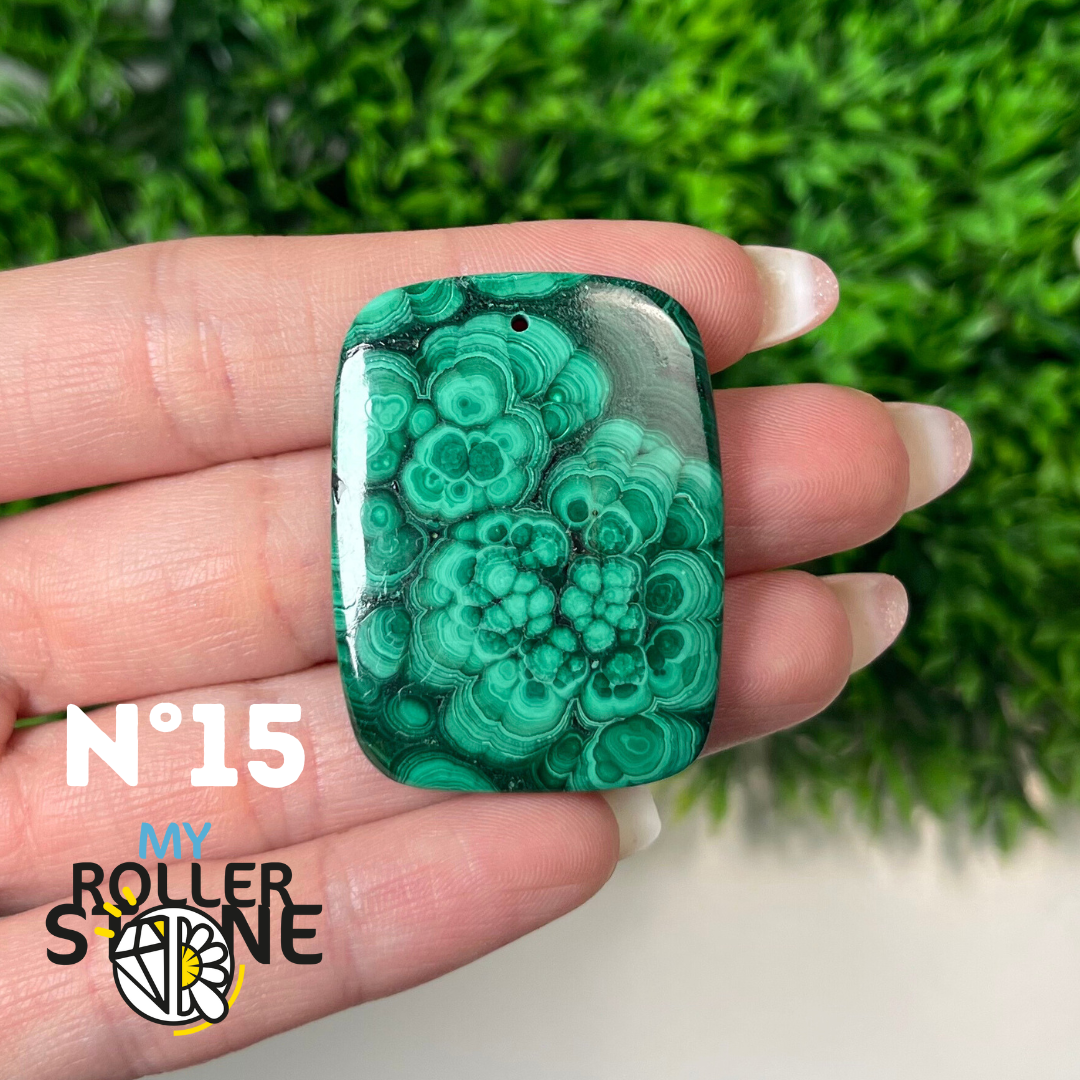 Pendentif Malachite 5A percé