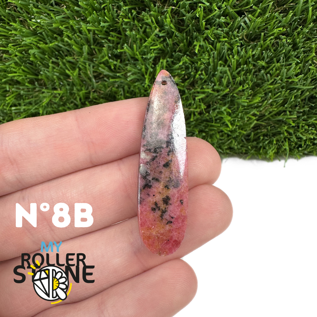 Pendentif Percé Rhodonite Austalienne Goutte
