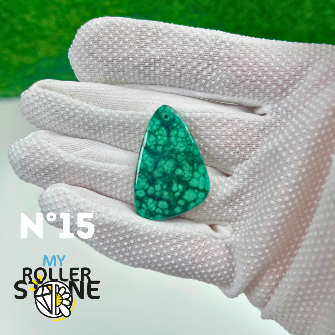 Pendentif Malachite 5A percé