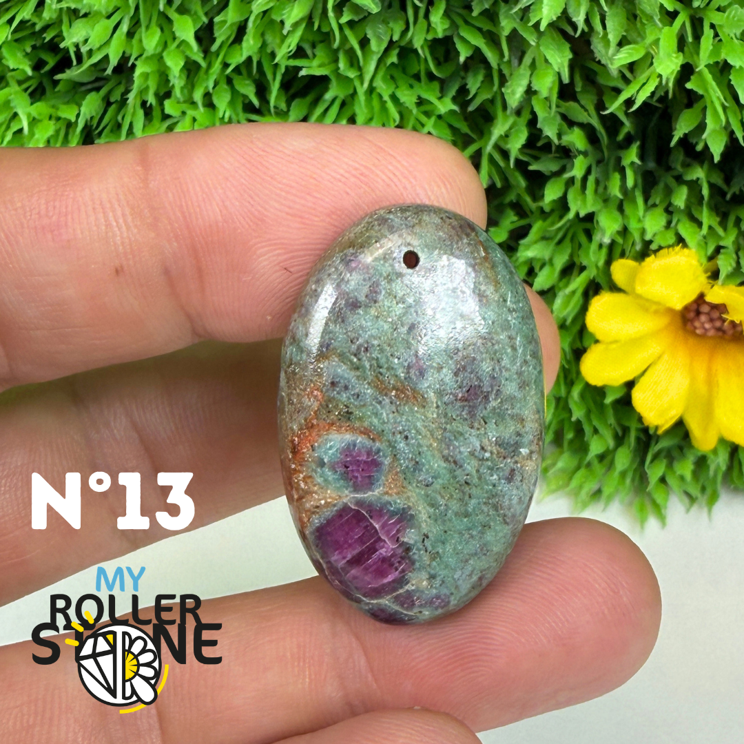 Pendentif percé Ruby Fushiste 5A