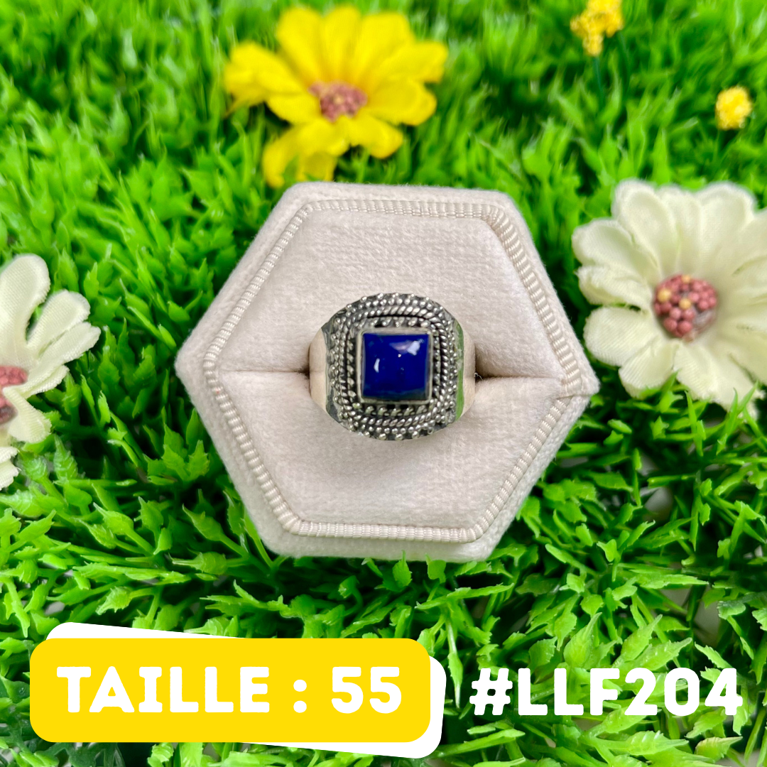 Bague Argent 925 Lapis Lazuli #LLF204