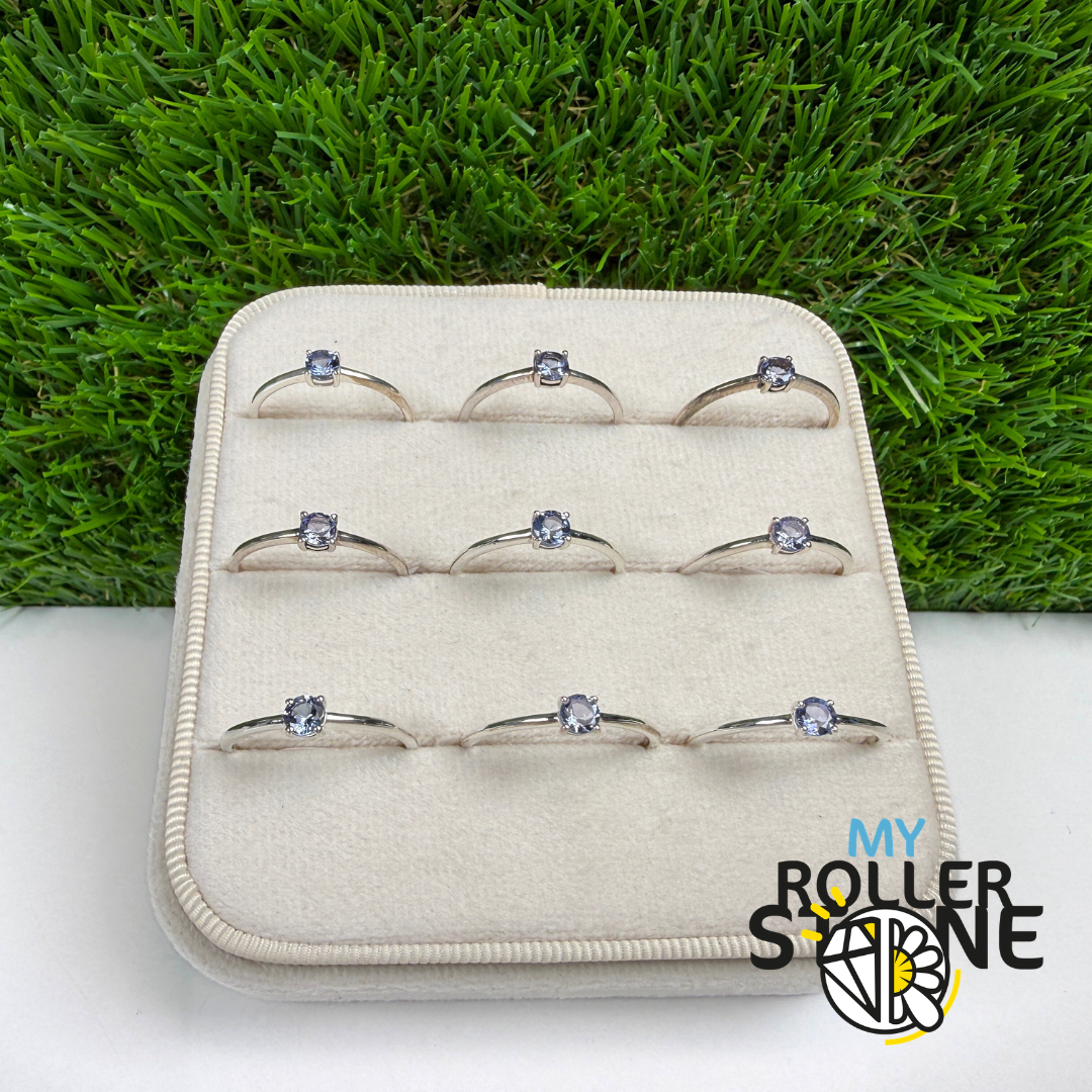 Bague Argent Tanzanite Trillon Argent 925