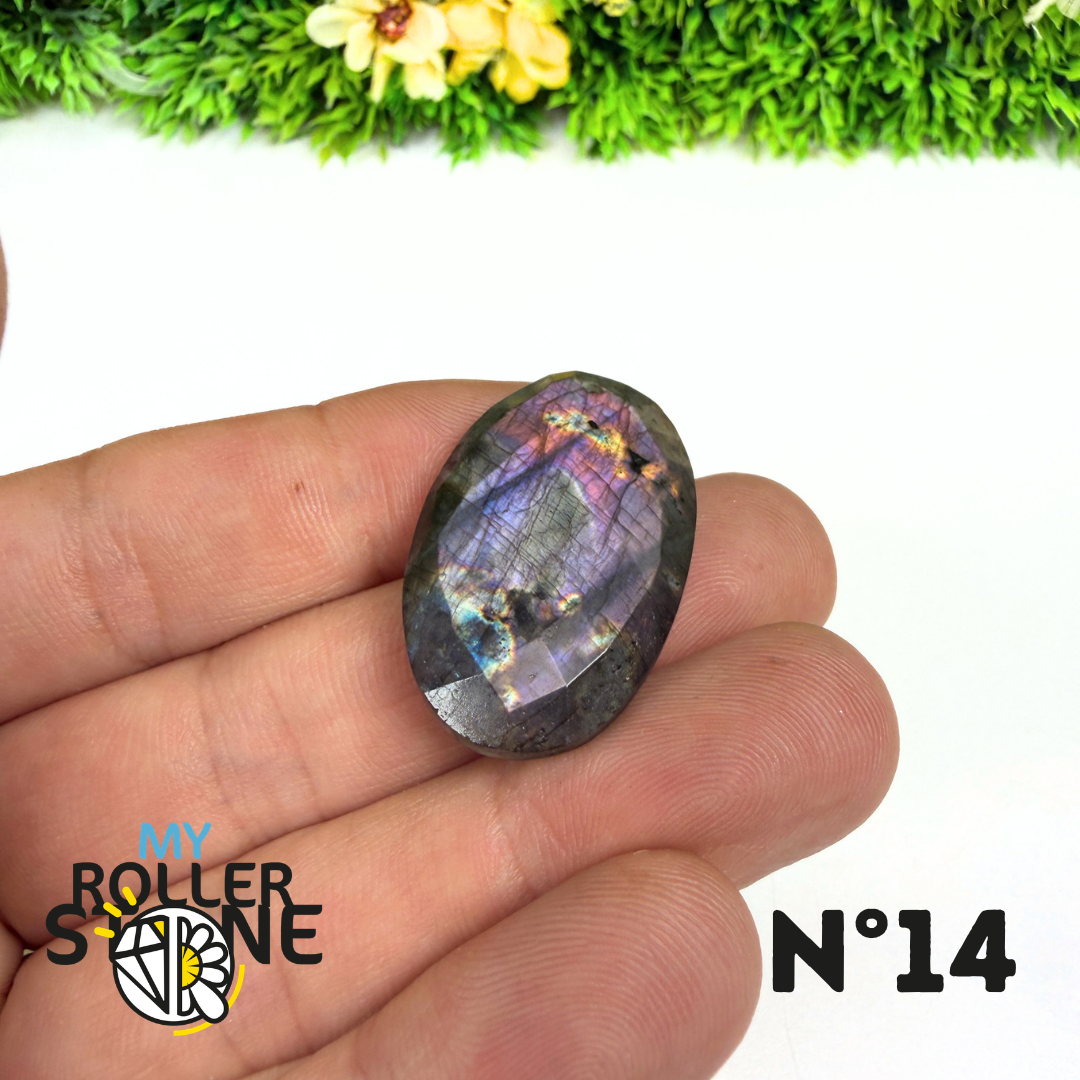 Pendentif Percé Spectrolite Violette