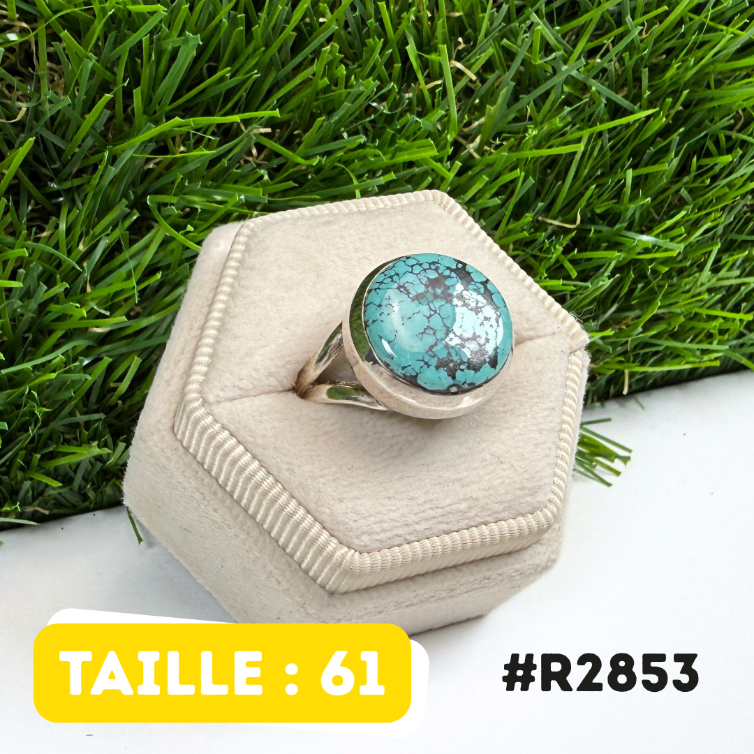 Bague Turquoise Tibétaine #R2853