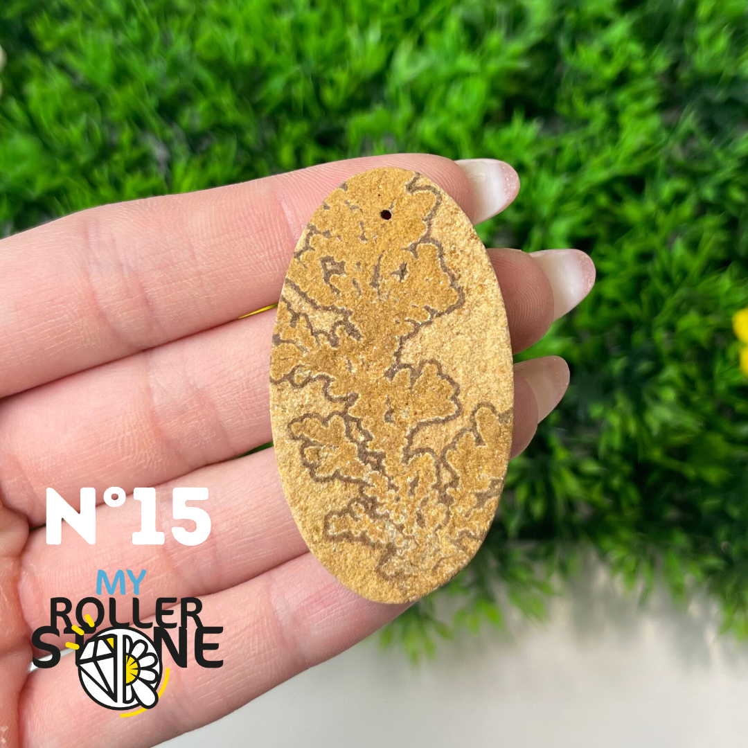 Pendentif Fossil dentritique 5A percé