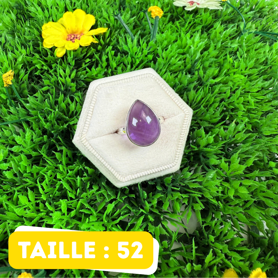 Bague Argent 925 Améthyste #215