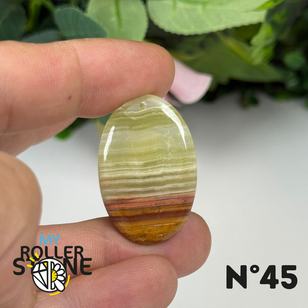Pendentif Calcite Verte 5A Percé