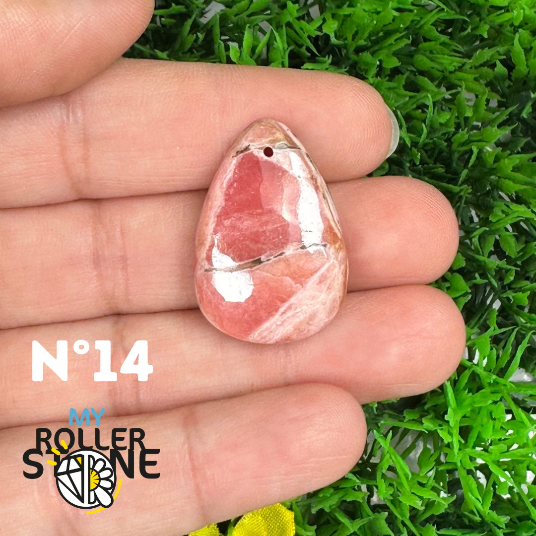 Pendentif Percé Rhodochrosite