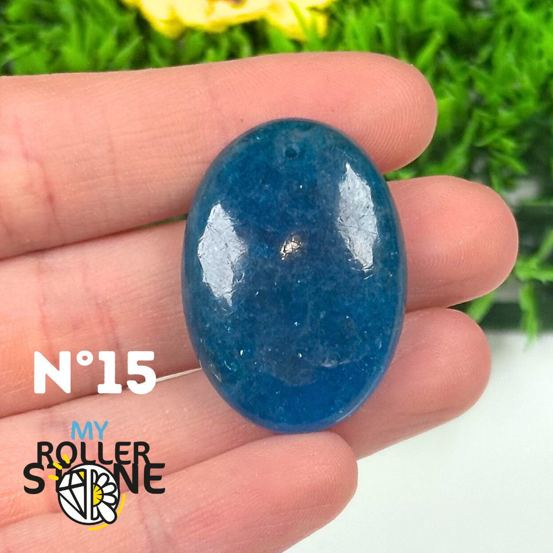 Pendentif Apatite bleue 5A