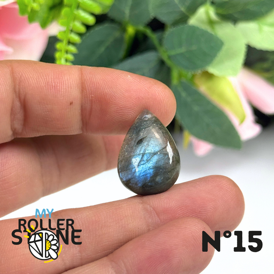 Pendentif Percé Labradorite Multi Fire 5A