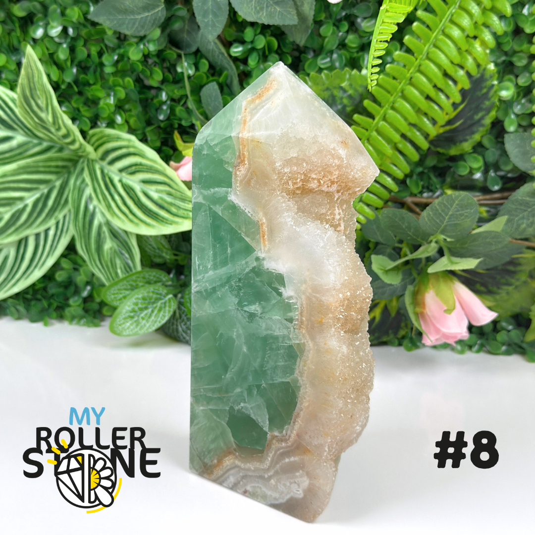 Pointe brute de Fluorite verte