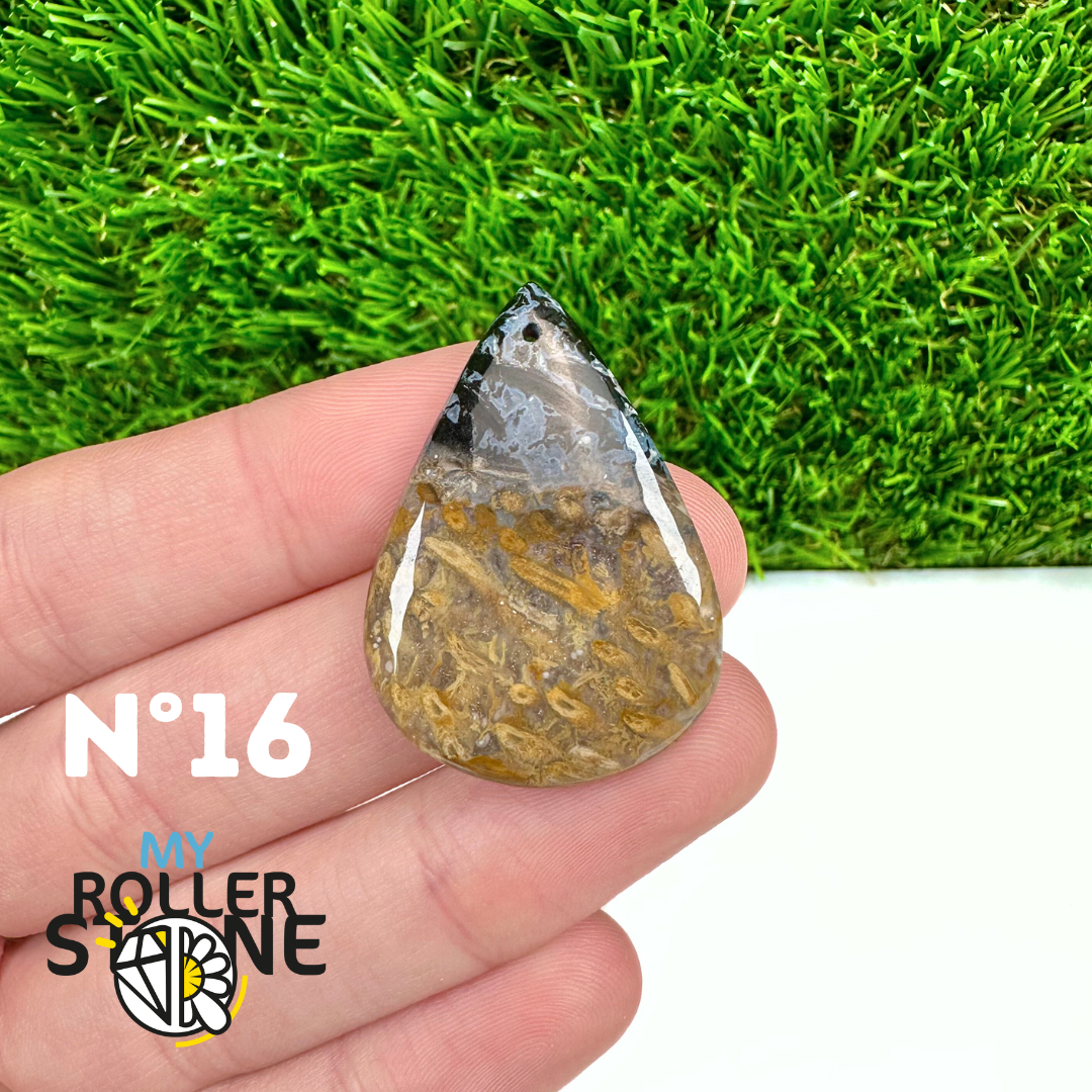 Pendentif Agate Racine de Palmier