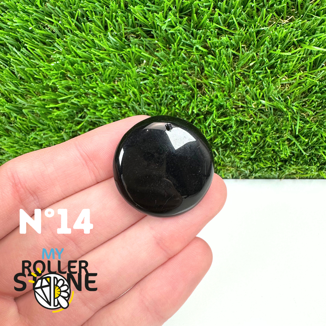 Pendentif Percé Tourmaline Noire