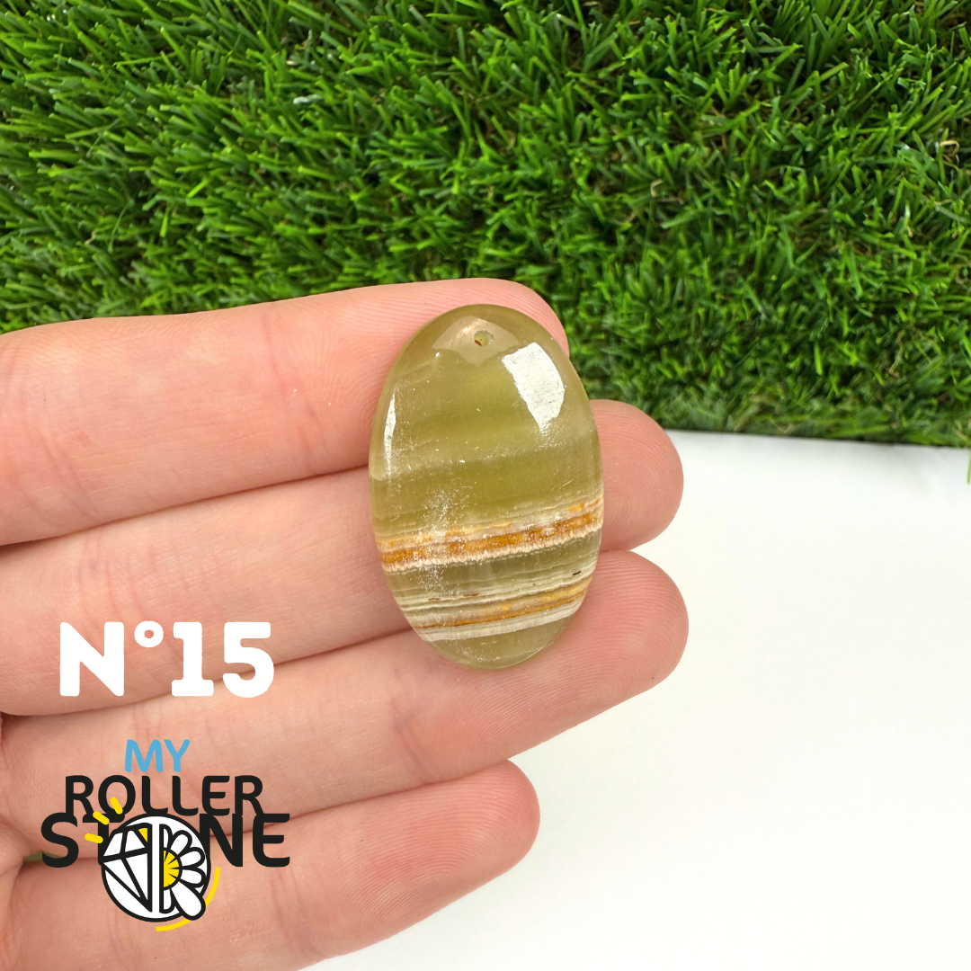 Pendentif Calcite Verte 5A Percé