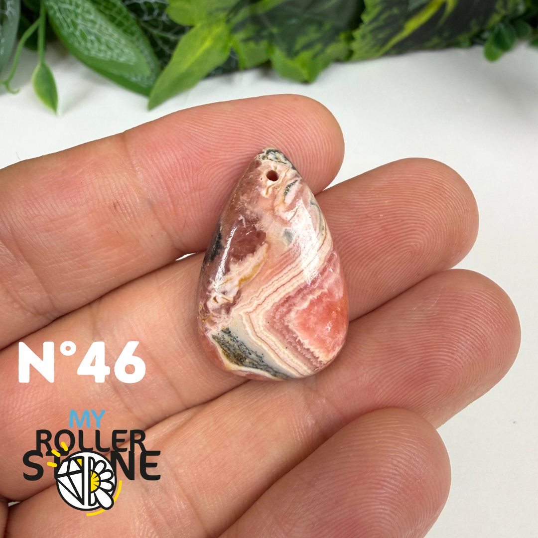 Pendentif Percé Rhodochrosite