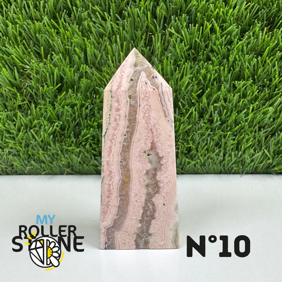 Pointes Pierre Rectangulaire Rhodochrosite