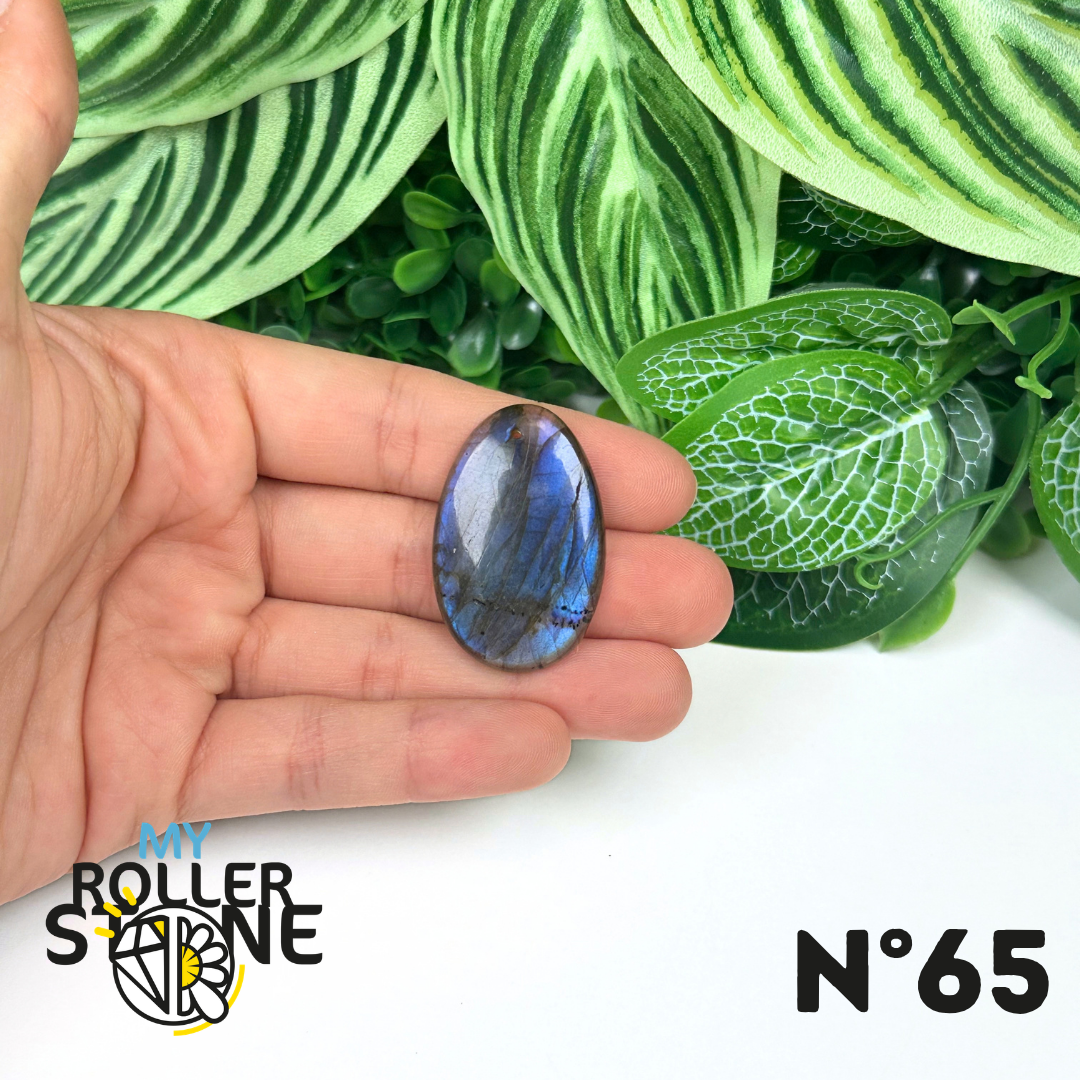 Pendentif Labradorite blue fire percé 5A