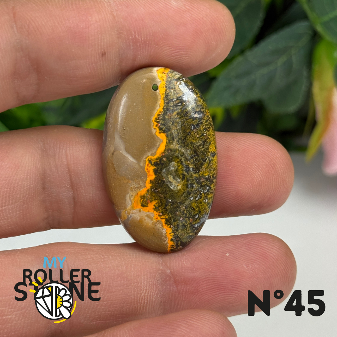 Pendentif Jaspe Bumblebee 5A Percé (BOURDON)