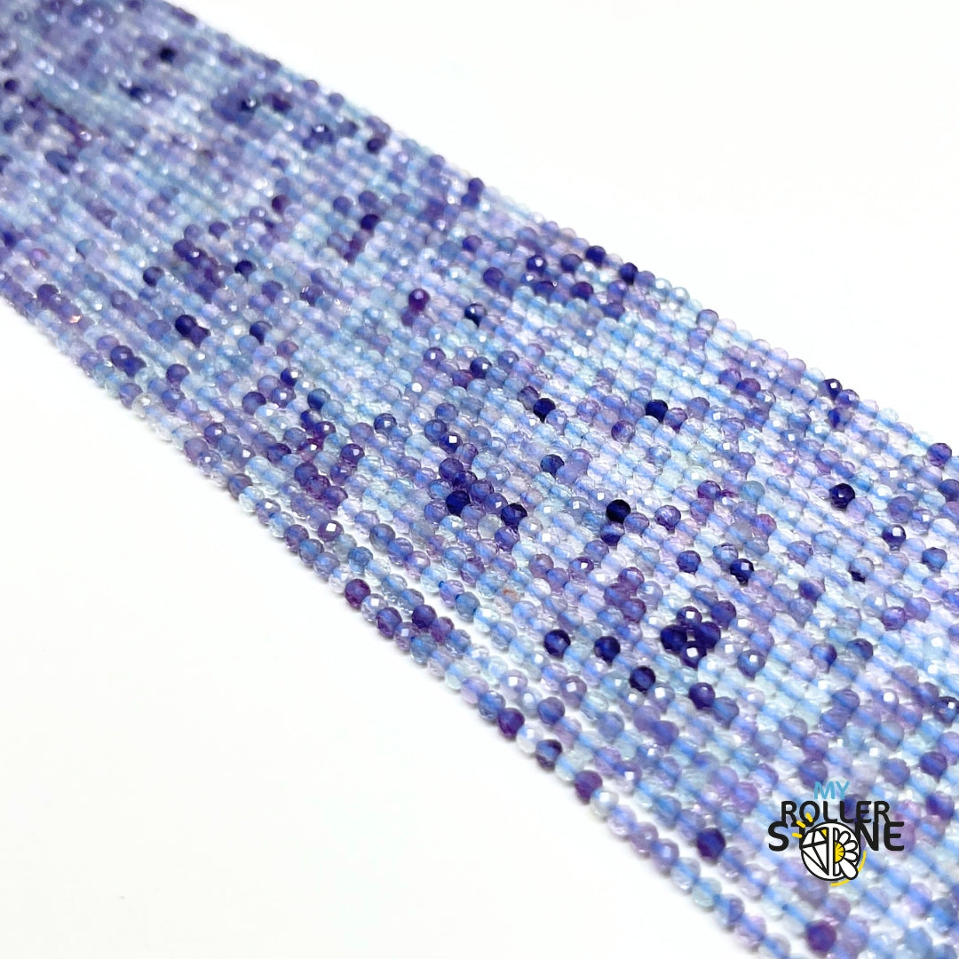 Perle Fluorite Facettée en 2 MM