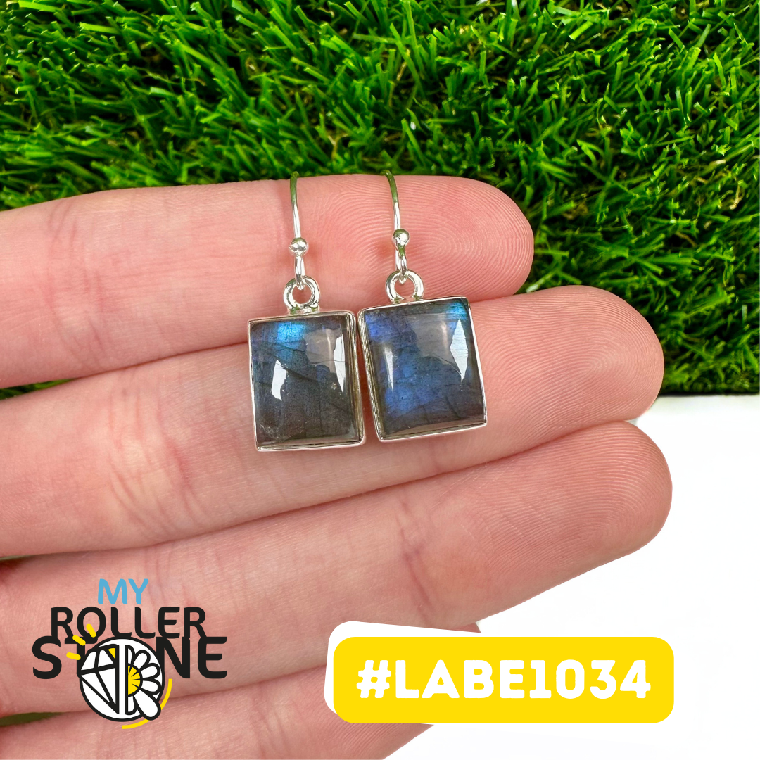 Boucles d'Oreilles Labradorite Argent 925 (LABE1034)