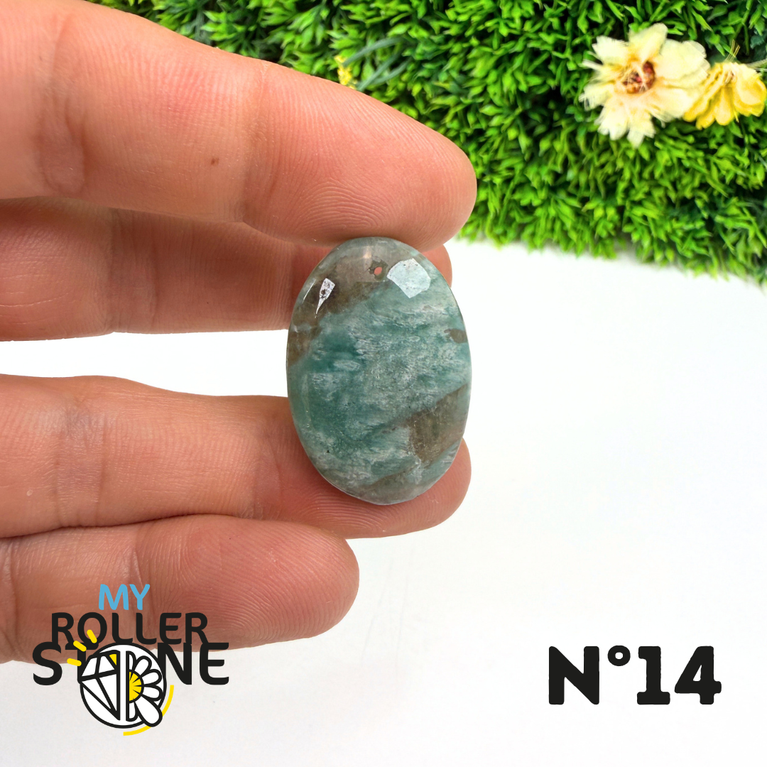 Pendentif Percé Amazonite et Quartz Fumé (Rare)