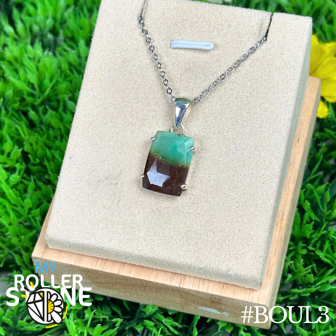 Pendentif Chrysoprase Boulder #BOUL3