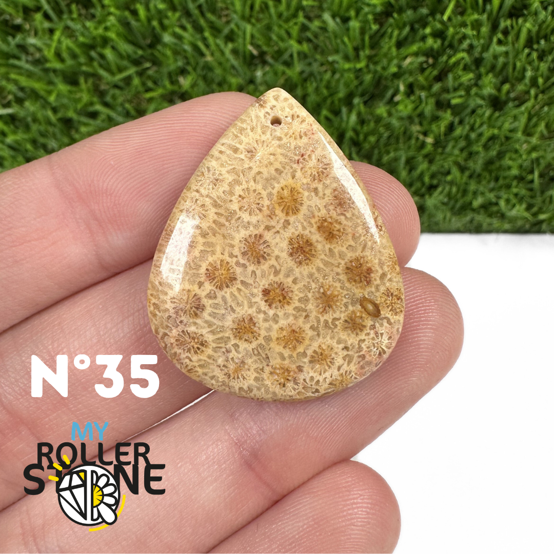 Pendentif Chrysanthème Forme Libre 5A