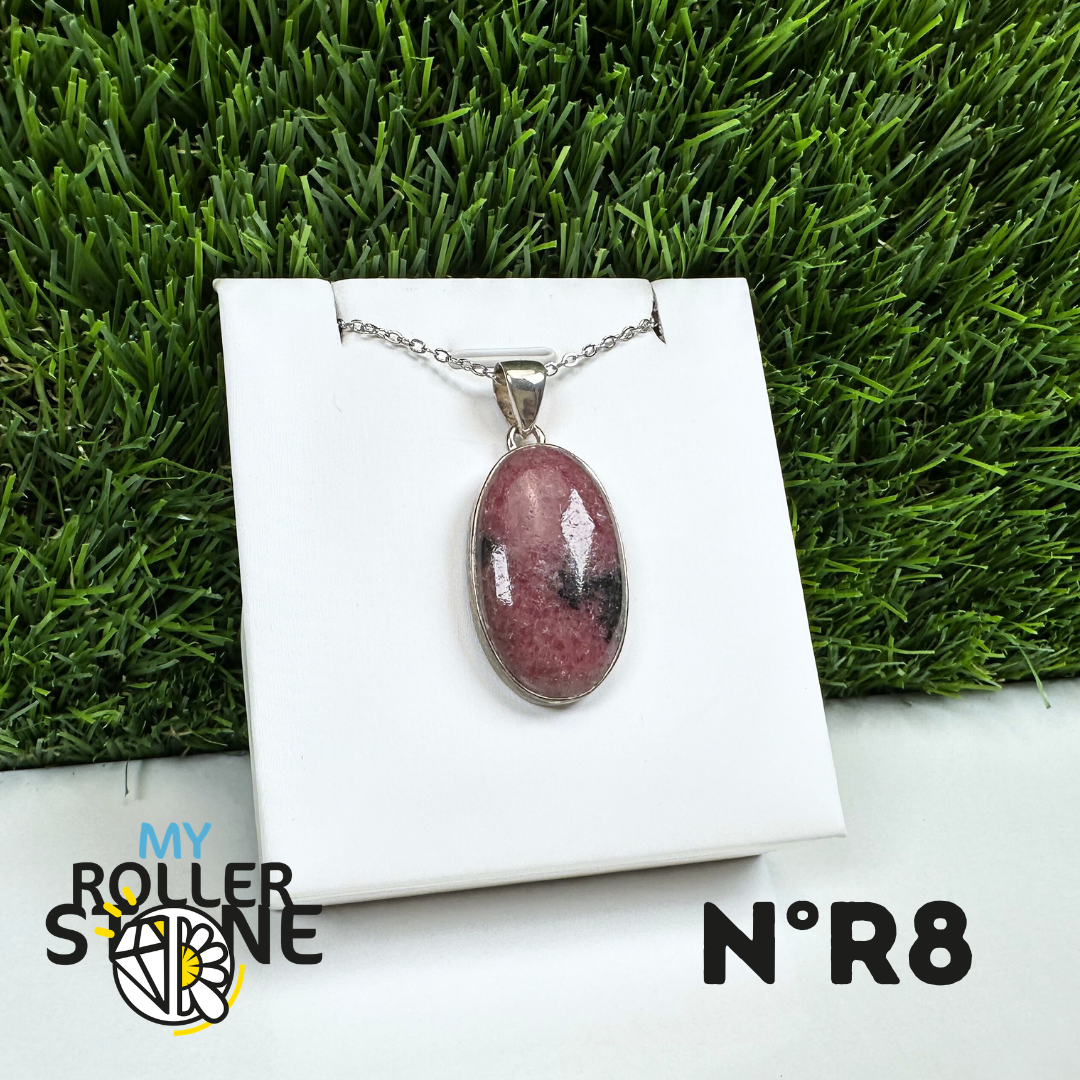 Pendentif Argent Rhodonite Australienne #8
