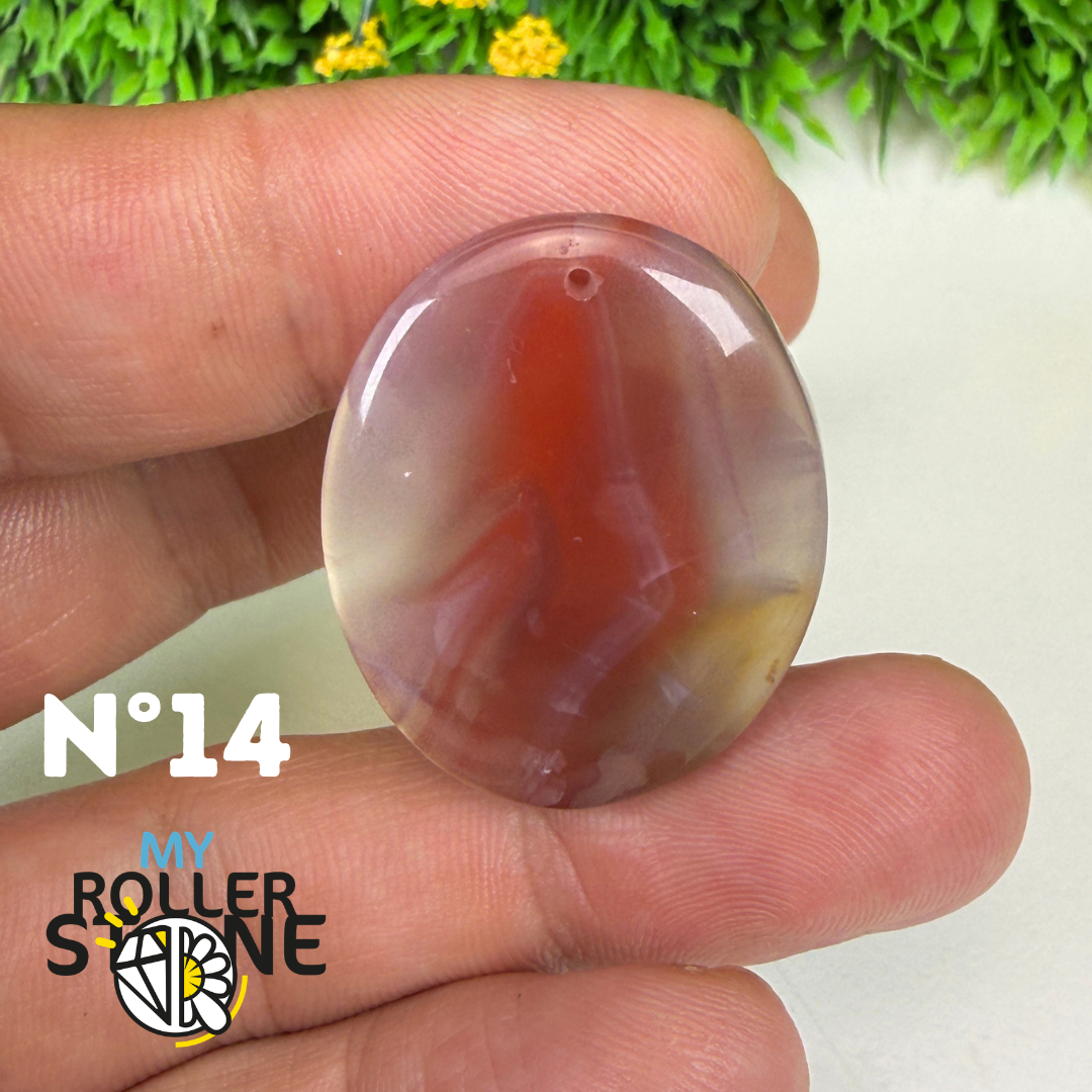 Pendentif percé Agate du Botswana 5A