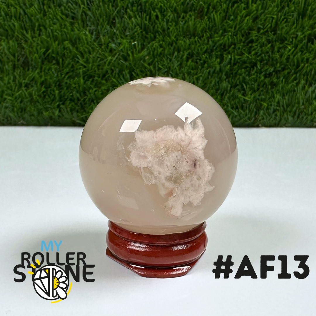 Sphère Agate Fleur