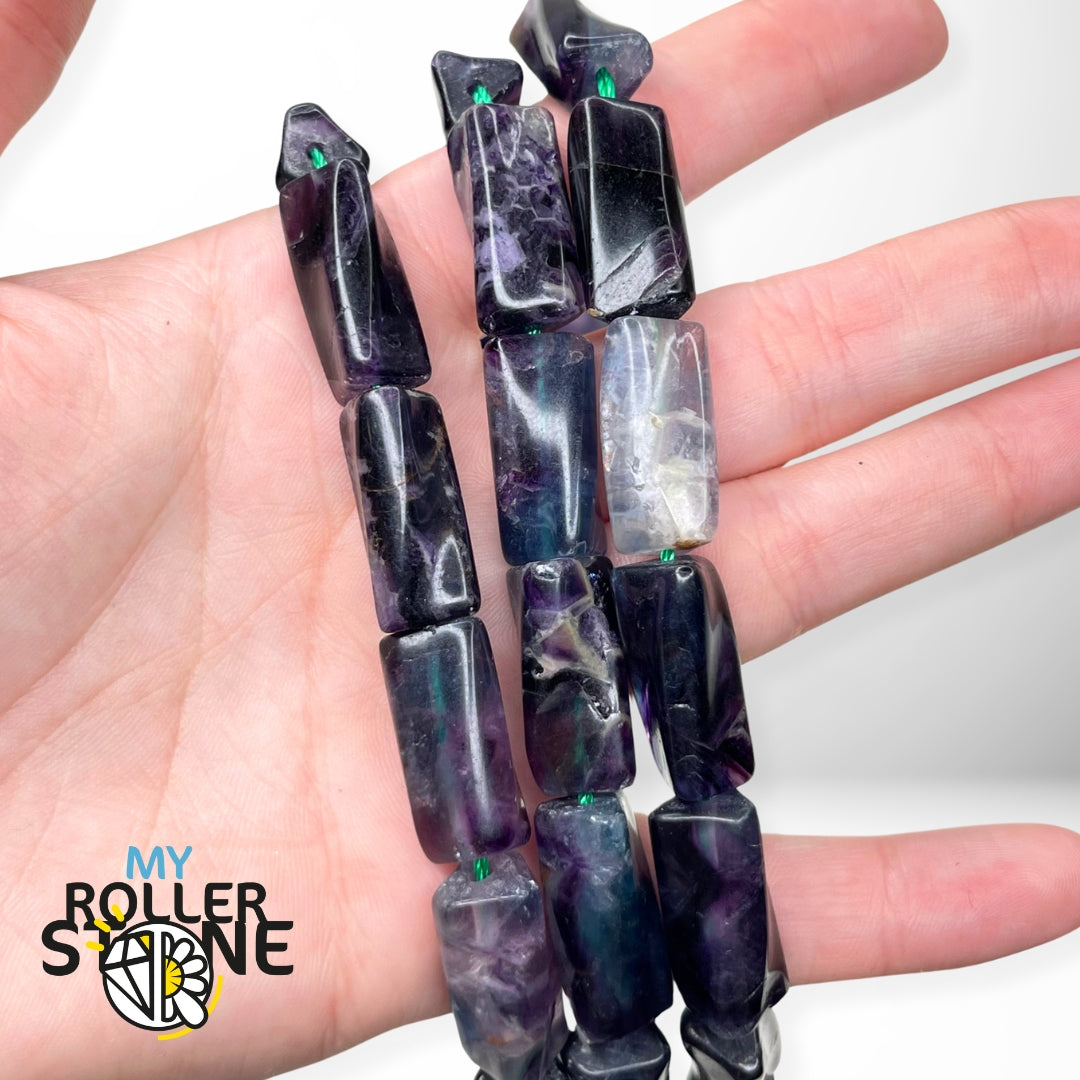 Colonne twist fluorite arc-en-ciel