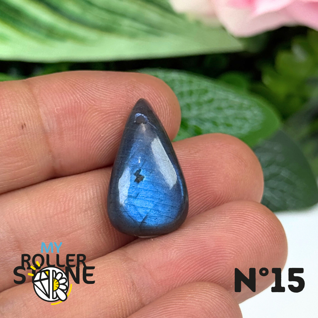 Pendentif Labradorite Blue fire percé 7A