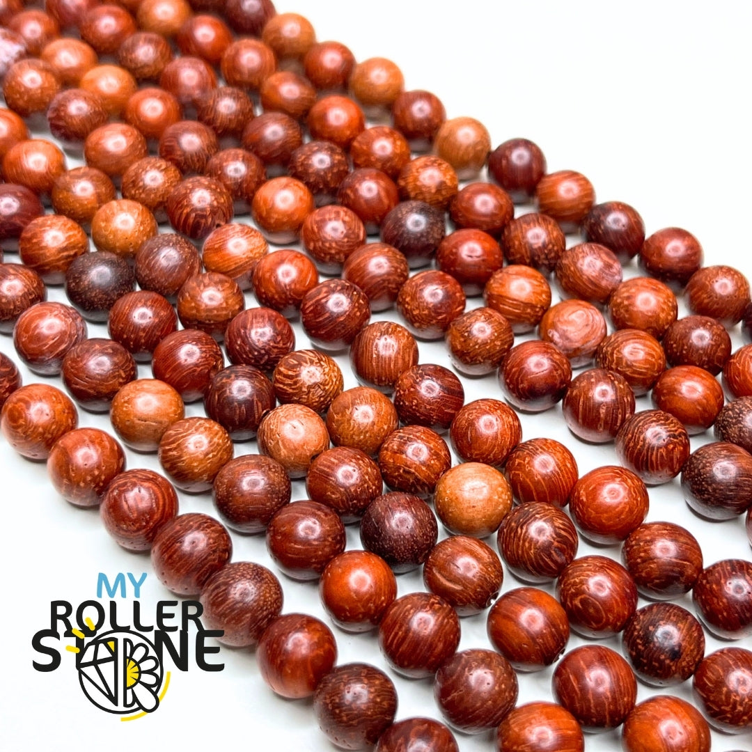 Perles bois de rose 8 MM