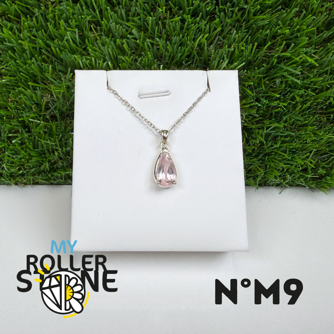 Pendentif Morganite Argent 925 #M9